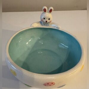 Vintage Hallmark Collectable Easter Ceramic Candy  Bowl